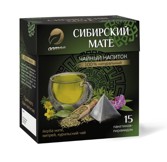 Чайный напиток «Сибирский Мате», 15 пирамидок по 2,5 г