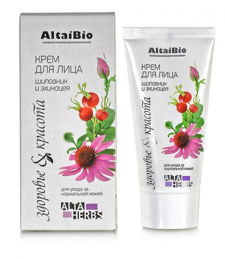 Крем для лица для нормальной кожи "AltaiBio" 50 мл. Две линии