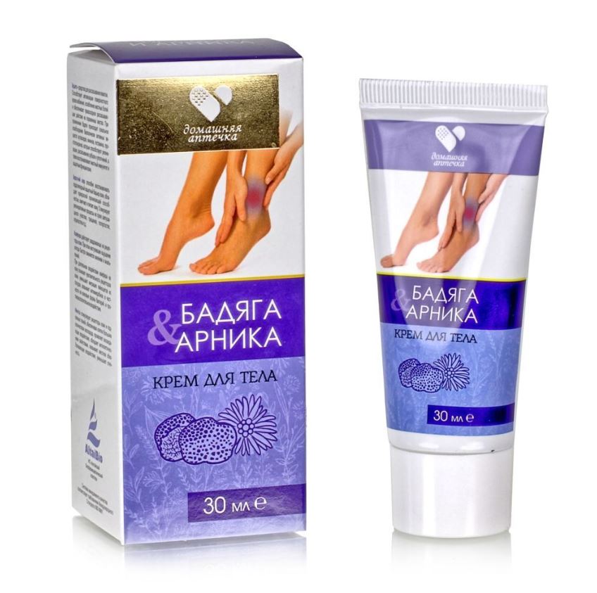 Крем для тела Бадяга & Арника 30 мл. Домашняя аптечка