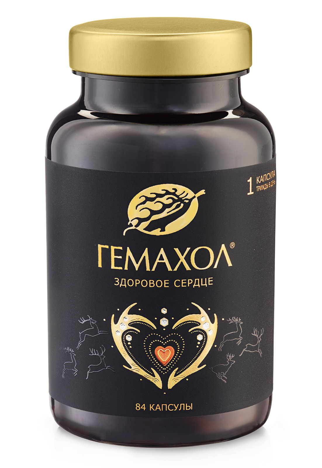Гемахол. Здоровое сердце №84*0,2гр. флакон БАД Пантопроект