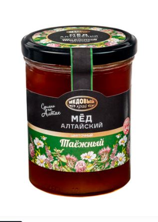 Мед Алтайский "Таежный", 300гр  Медовый край