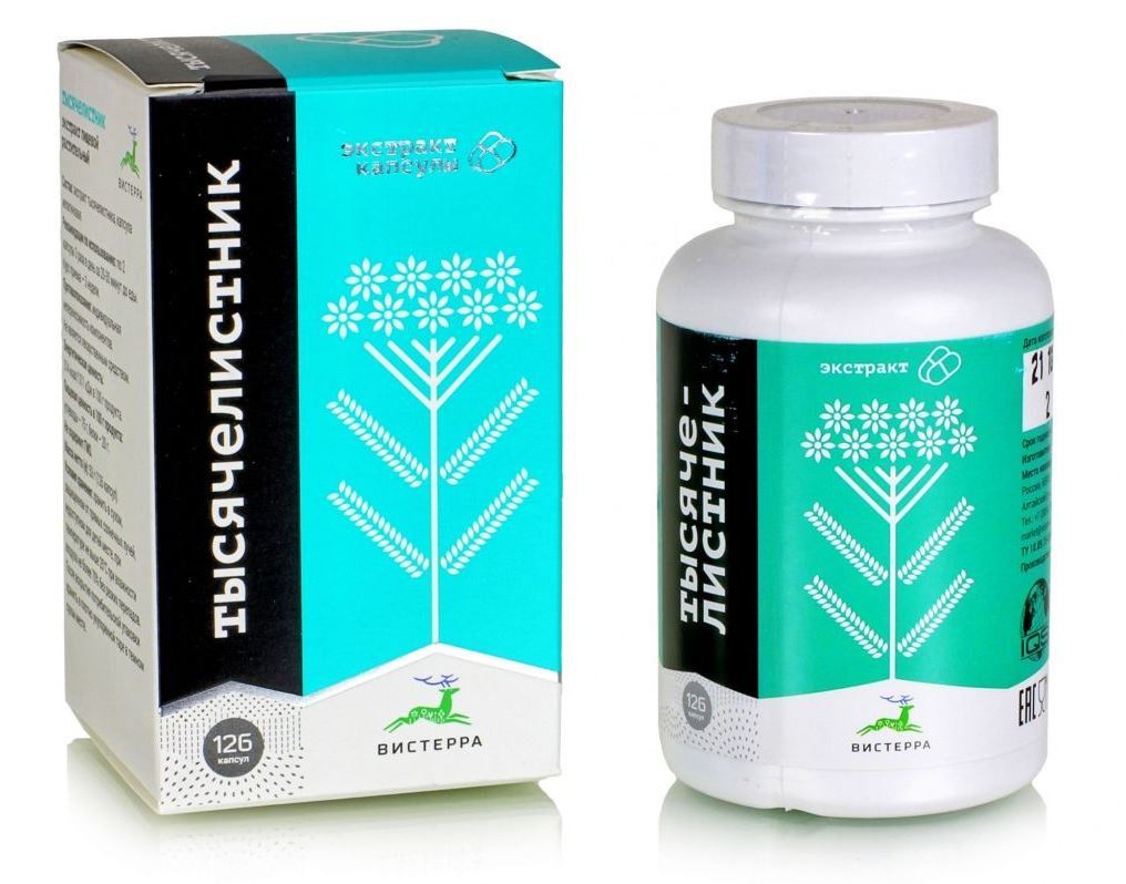 Экстракт "Тысячелистник", 126 капс. Вистерра
