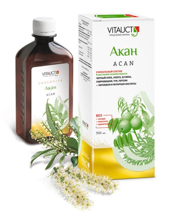 Акан, раствор 350 мл Витаукт