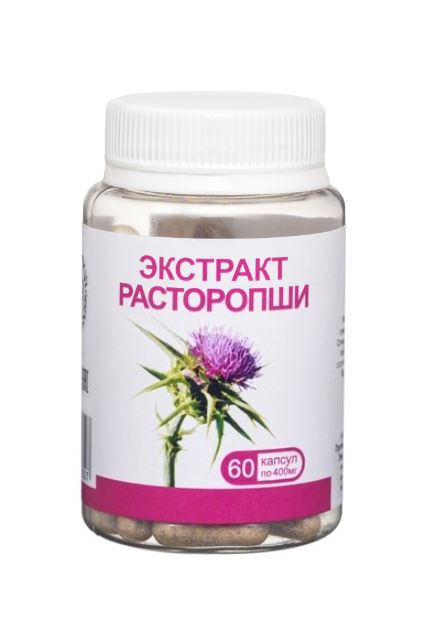 Экстракт расторопши, 60 капс. по 400 мг Олимед