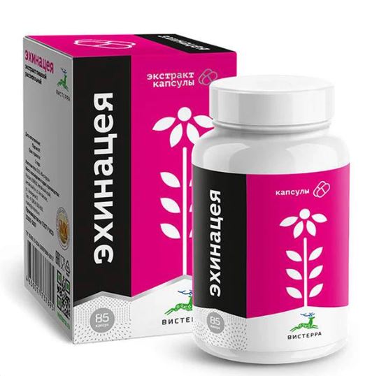Экстракт "Эхинацея" 85капсул. Вистерра