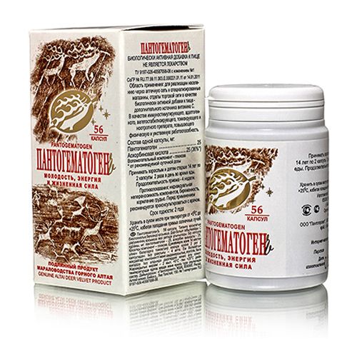 Пантогематоген. Молодость, энергия , бодрость №112*0,2гр. флакон БАД Пантопроект