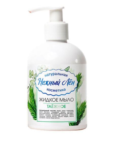 Жидкое мыло "Таежное" Нежный лен 400мл