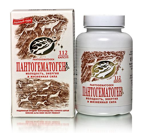 Пантогематоген. Молодость, энергия , бодрость №112*0,2гр. флакон БАД Пантопроект
