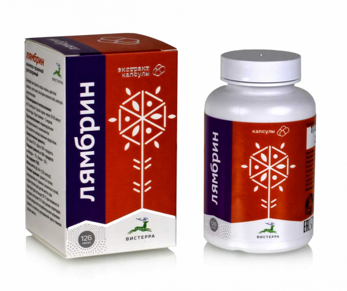 Напиток растворимый "Лямбрин" 126капсул. 44гр. Вистерра