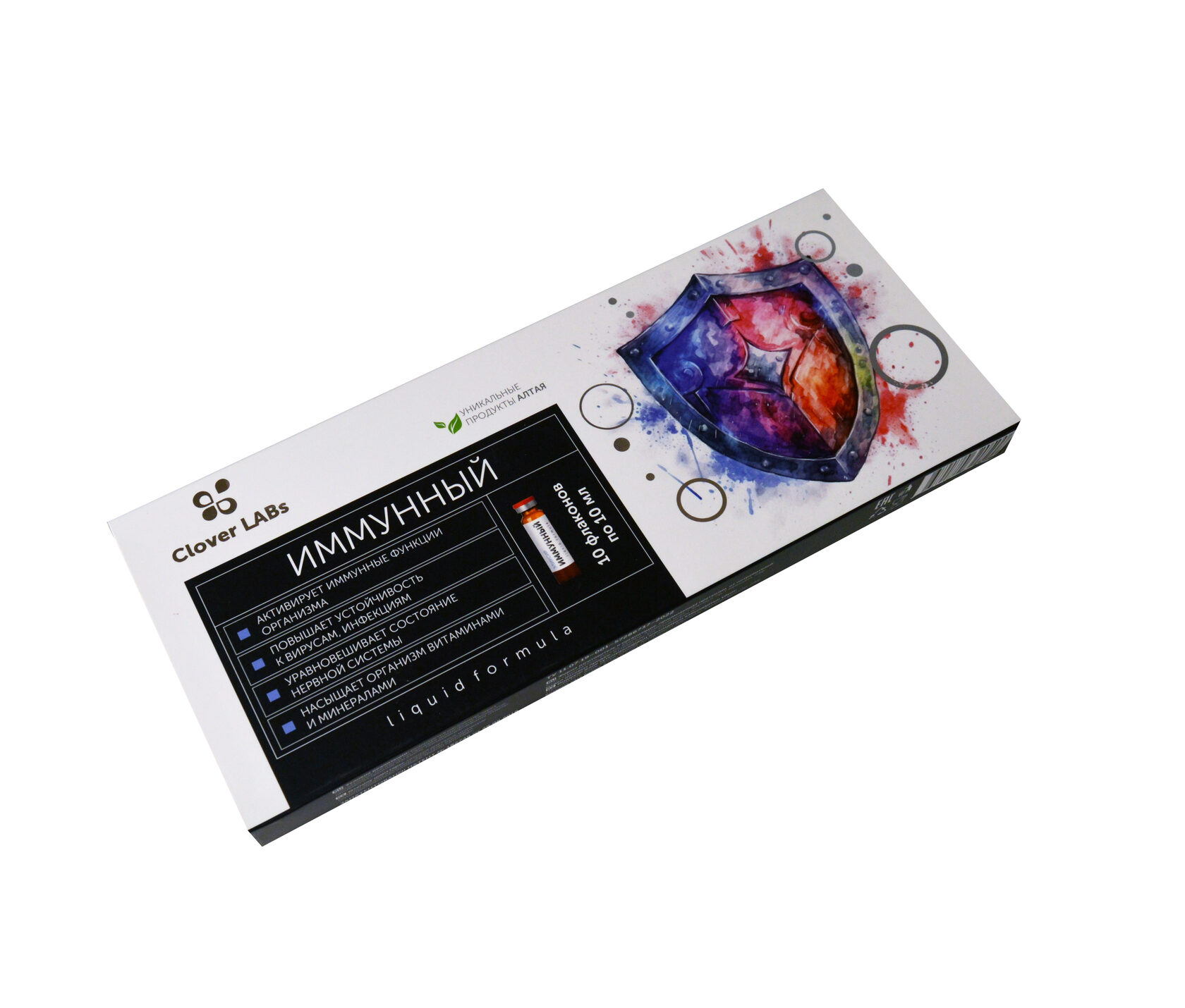 Эликсир "Иммунный" с маточным молочком и витамином С. 12+ 10шт по 10мл