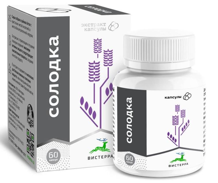 Экстракт "Солодка корень" 60 капс Вистерра