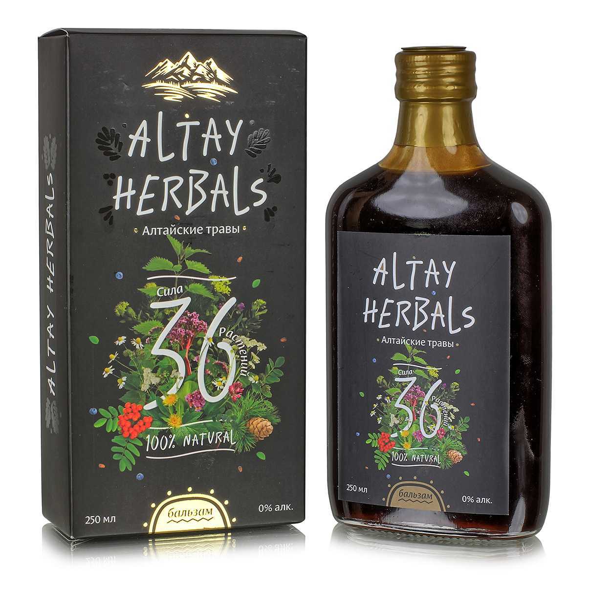 Бальзам "Алтайские травы" 36 растений 250мл. Пчела и Человек