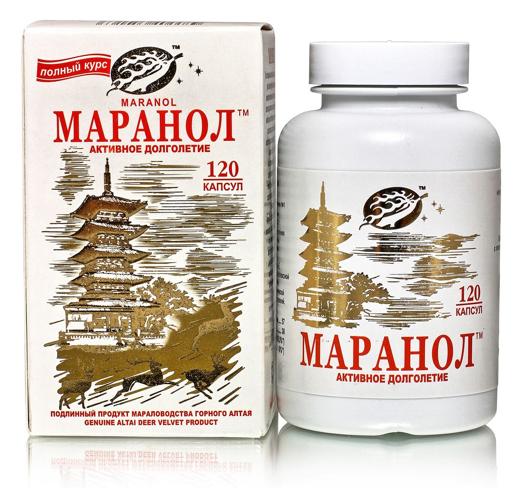 Маранол. Активное долголетие №120*0,2гр. флакон БАД Пантопроект